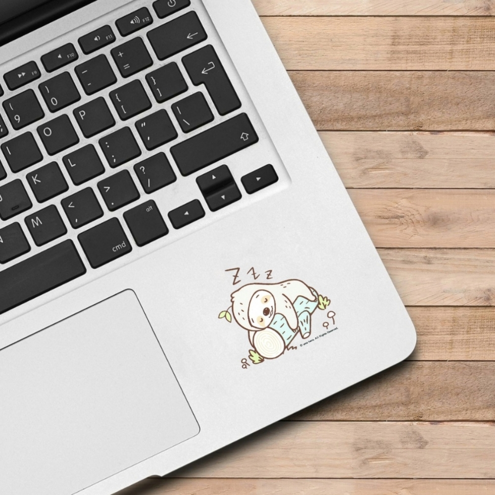 Waterproof Sloth Sticker Decal Die Cut - Picture 3 of 7
